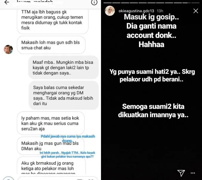 Buka DM Instagram, Okie Agustina Temukan Cewek yang Ngajak Suaminya TTM-an. Untung Kuat Iman! 5