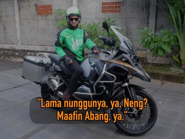 7 Kalimat Perhatian dari Babang Ojol Ini Terbukti Jauh Lebih Romantis daripada Pacarmu. Miris sih~ 10