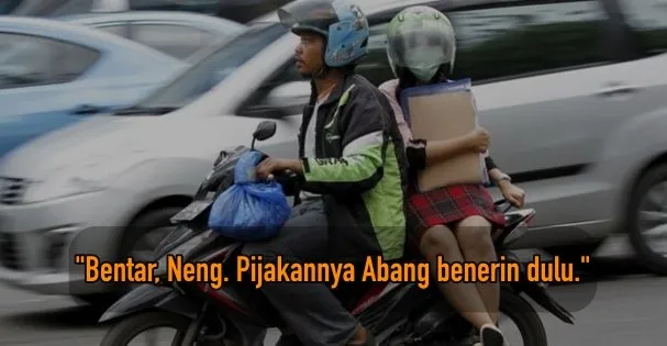 7 Kalimat Perhatian dari Babang Ojol Ini Terbukti Jauh Lebih Romantis daripada Pacarmu. Miris sih~ 14