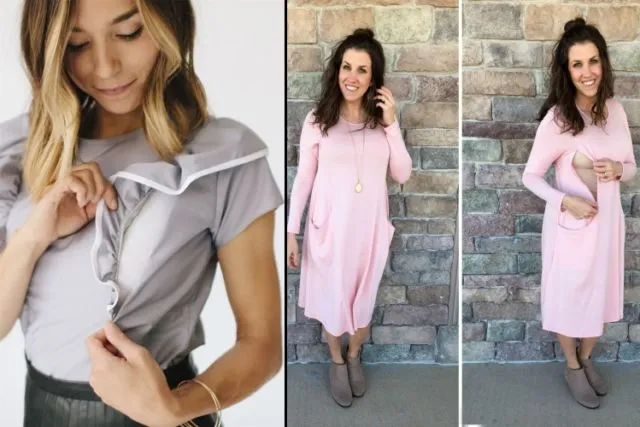 5 Model Baju Menyusui Modis dengan Akses Bukaan. Nenenin di Tempat Umum Nggak Kerepotan 8