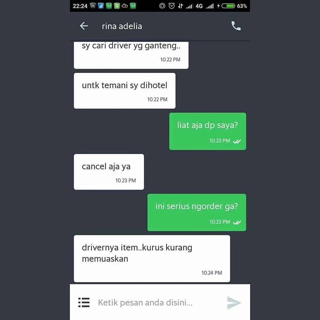 12+ Alasan Driver atau Penumpang Ojol Batalin Orderan. Kocak! 19