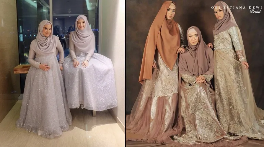 Anggunnya HQQ, 16+ Inspirasi Busana Bridesmaid Syar’i Menutup Dada Ini Layak Diadopsi