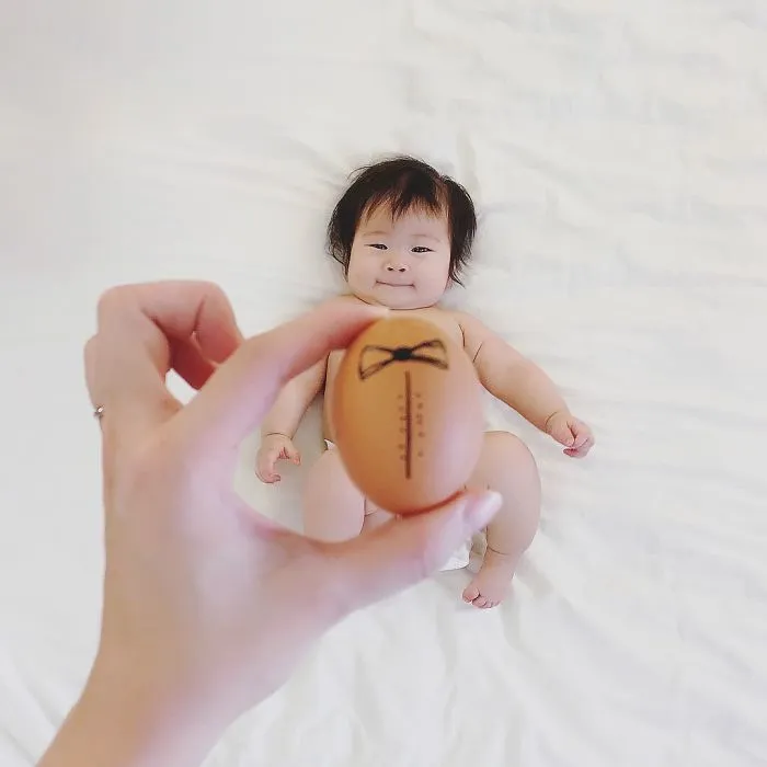 Bisa Ditiru nih, 12 Outfit dari Makanan buat Pemotretan Bayi. Hemat dan Hasilnya Lucu Banget! 21