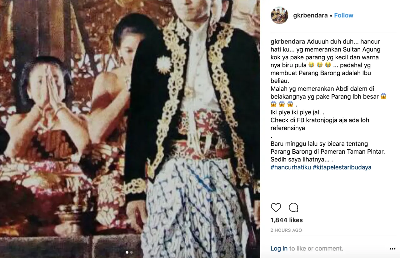 GKR Bendara Kecewa Saat Pemeran Sultan Agung Pakai Batik yang Nggak Sesuai. Untung Masih Proses Syuting 4