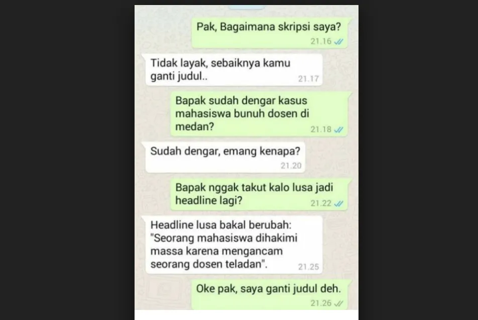 11+ Chat Mahasiswa dengan Dosen yang Nggak Kenal Aturan. Kocak sih, Tapi Masa Calon Sarjana Begini? 24
