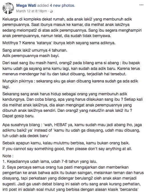 Berawal dari Guyonan, Balita ini Renggut Nyawa Adiknya yang Masih Bayi. Hati-hati Kalau Bercanda, Ya! 4
