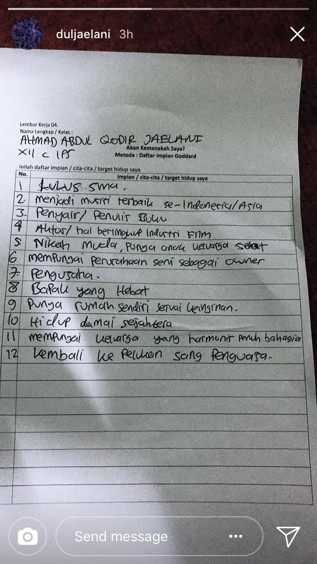 Salut! Daftar Impian Dul Jaelani Ini Menunjukkan Kalau Dia Sudah Cukup Dewasa, Meski Dia Anak Bungsu 4