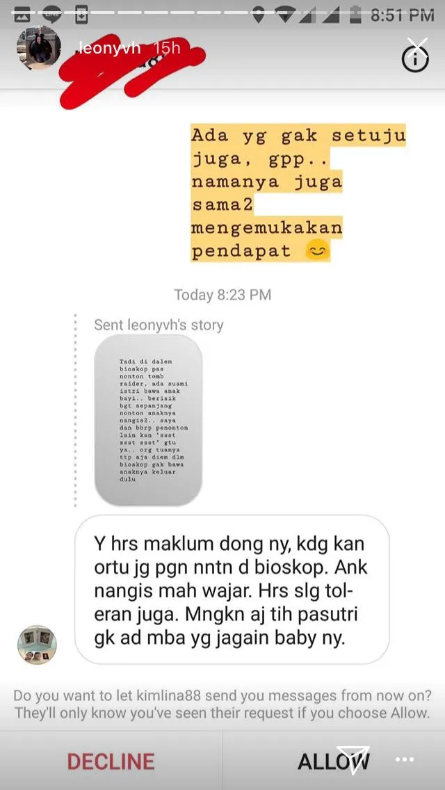 Leony Eks Trio Kwek-Kwek Bagikan Cerita Soal Orangtua yang Bawa Bayi ke Bioskop. Salah Siapa? 8