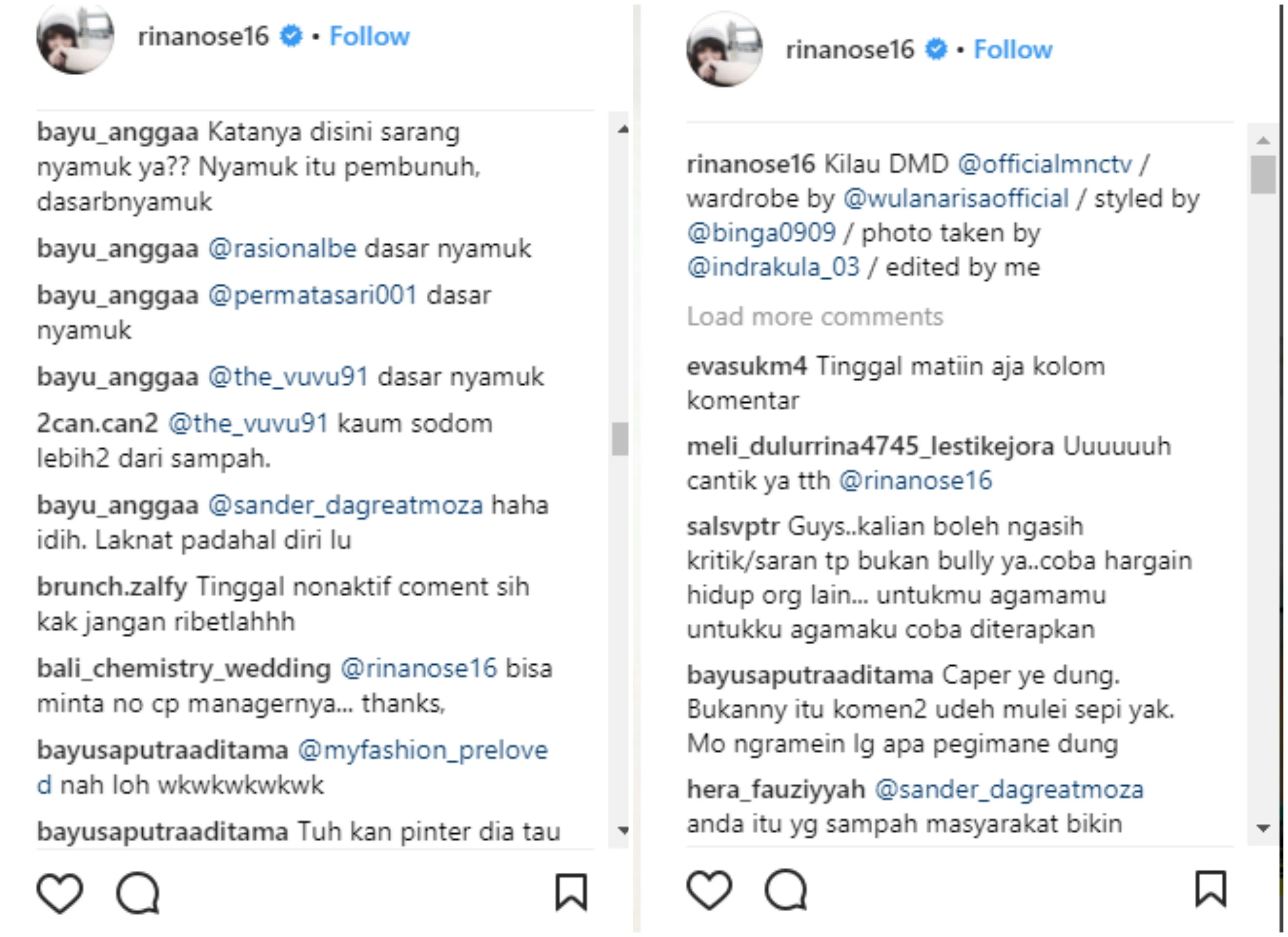 Sebut Haters Sebagai Nyamuk, Rina Nose Malah Kena Sinis Warganet. Susah, Ya, Jadi Orang Terkenal 5