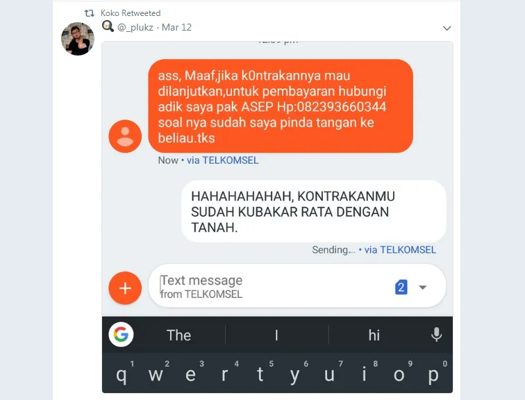 12 Cara Kocak Membalas SMS Penipuan Bodong. Hari Gini kok Masih Ada Saja, ya? 14