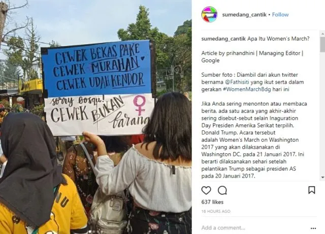15+ Poster Paling Menohok dalam Aksi Women's March 2018. Beginilah Jeritan Hati Perempuan 20