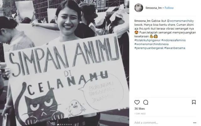 15+ Poster Paling Menohok dalam Aksi Women's March 2018. Beginilah Jeritan Hati Perempuan 28