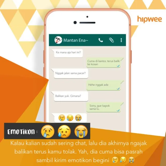 Jangan GR Dulu Kalau Mantanmu Ngirim 11 Emotikon ini Pas WA Kamu. Kira-Kira Begini nih Maknanya~ 20
