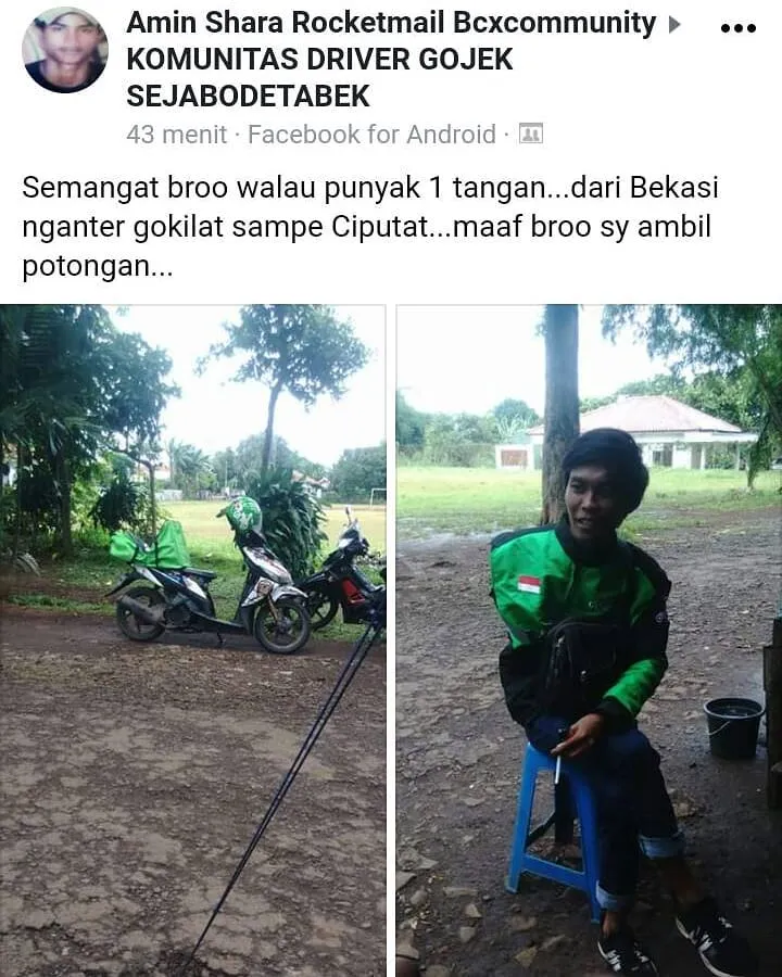 15 Potret Driver Ojol yang Nunjukin Gigihnya Mereka. Masih Belum Bersyukur dengan yang Kamu Punya? 28
