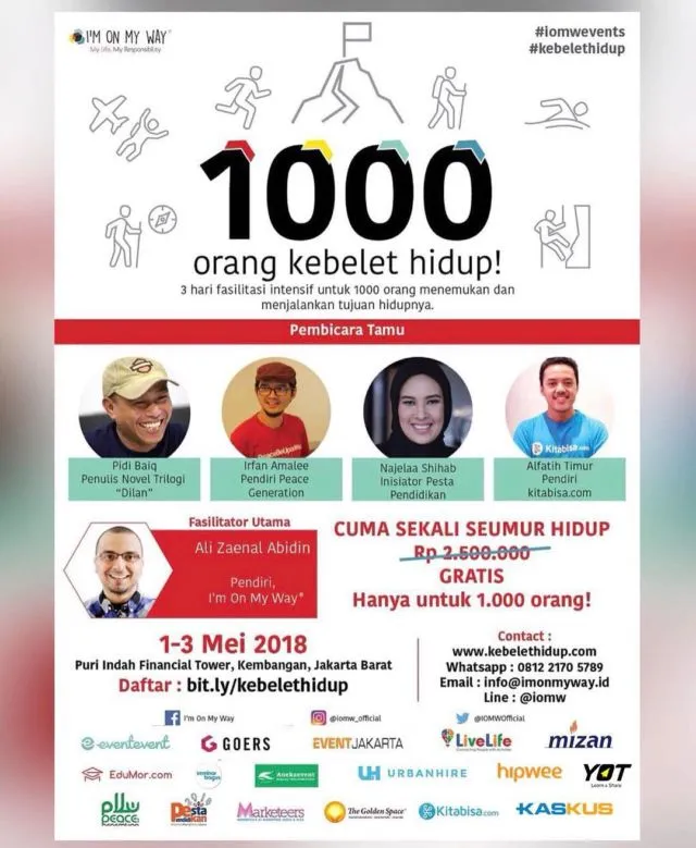Kamu Bisa Ikutan 1.000 Orang Kebelet Hidup! Biar Bebas Galau dan Temukan Tujuan Hidup 3