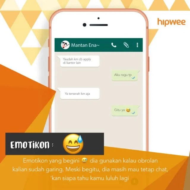 Jangan GR Dulu Kalau Mantanmu Ngirim 11 Emotikon ini Pas WA Kamu. Kira-Kira Begini nih Maknanya~ 16