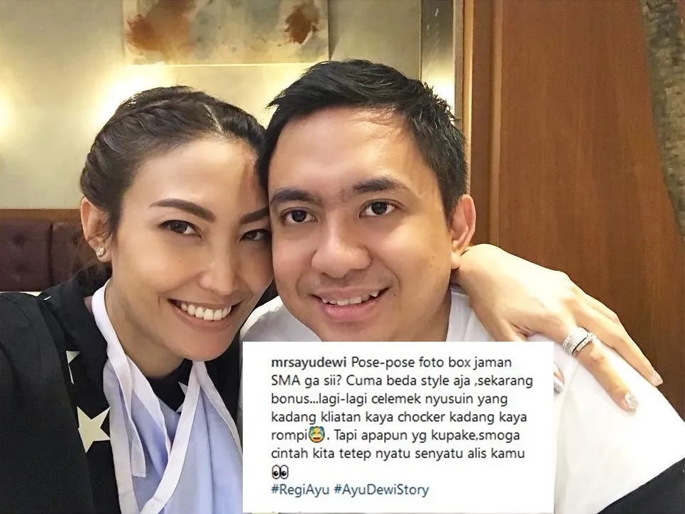 13 Caption Kocak Ayu Dewi Bareng Suami, Meski Sudah Nikah Mesranya Tetap Kayak Zaman Pacaran. Tiru, Ah! 25