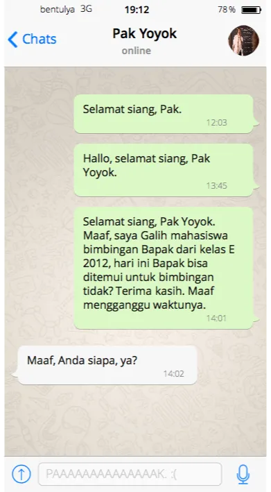 7+ Chat Dosen ini Bikin Mood Lansung Anjlok Sampe Basement. Mana yang Pernah Kamu Alami? 14