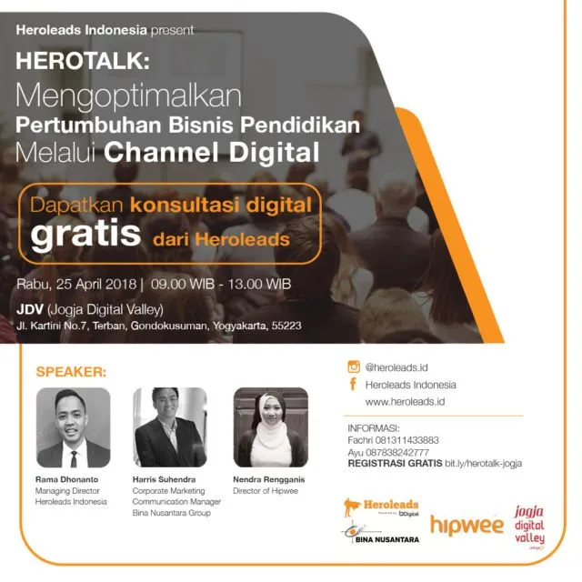 Seminar HeroTalk; Mengoptimalkan Pertumbuhan Bisnis Industri Pendidikan Melalui Channel Digital 2