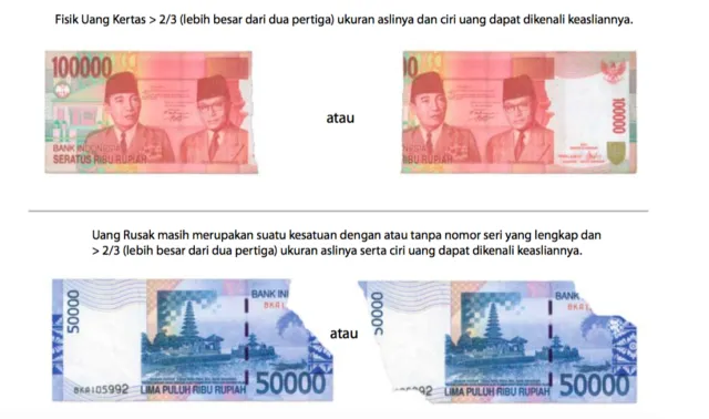 Asal Penuhi 4 Syarat Ini, Uang Robek atau Rusak Masih Bisa Ditukar. Jangan Sedih dan Asal Buang Aja 9