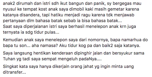 Katanya Anaknya Disandera dan Butuh Tebusan, eh ternyata Bohongan, Yuk Waspada Penipuan Modus Begini 10