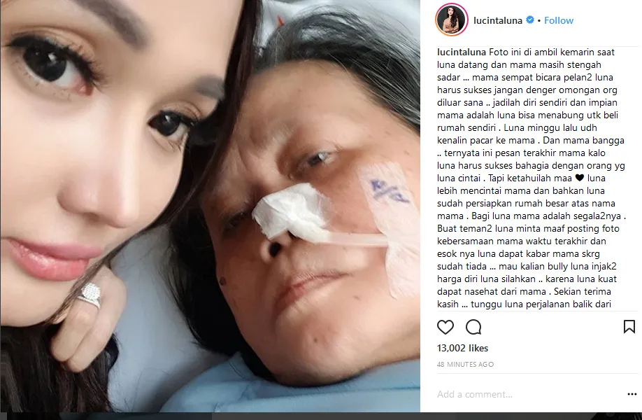 Ibu Lucinta Luna Meninggal, Warganet Tetap Sibuk Nyinyirin dan Meributkan Soal Peci atau Mukena 6