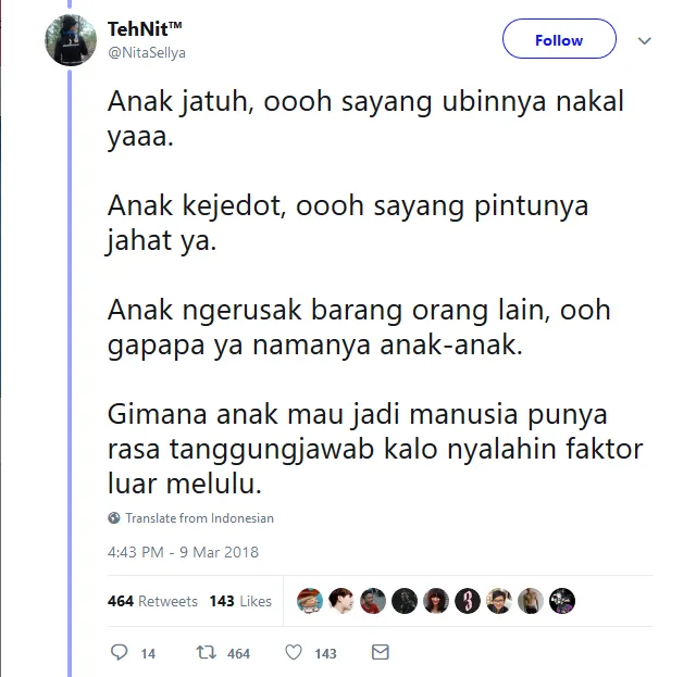 Masih Sering Dianggap Lumrah, Thread soal 'Namanya Juga Anak-Anak' ini Bikin Warganet Buka Suara 12