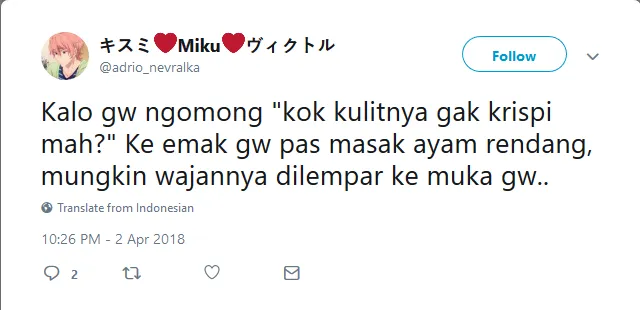13+ Respons Warganet Ini Buktikan Kalau Kasus Rendang Ayam Krispi Sungguh Melukai Hati. Ganyang! 24