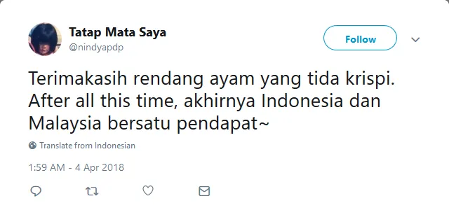 13+ Respons Warganet Ini Buktikan Kalau Kasus Rendang Ayam Krispi Sungguh Melukai Hati. Ganyang! 18