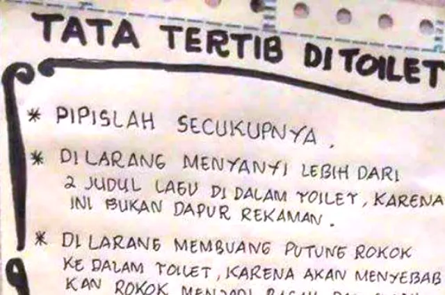 17+ Peraturan Nyeleneh bin Kocak di Toilet ini Pasti Bikin Kamu Geleng-Geleng Kepala Sembari Buang Hajat~ 31