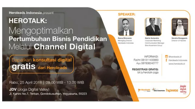 Seminar HeroTalk; Mengoptimalkan Pertumbuhan Bisnis Industri Pendidikan Melalui Channel Digital 1