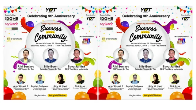 Celebrating Young On Top 9 th Anniversary; Meraih Sukses Bersama Komunitas