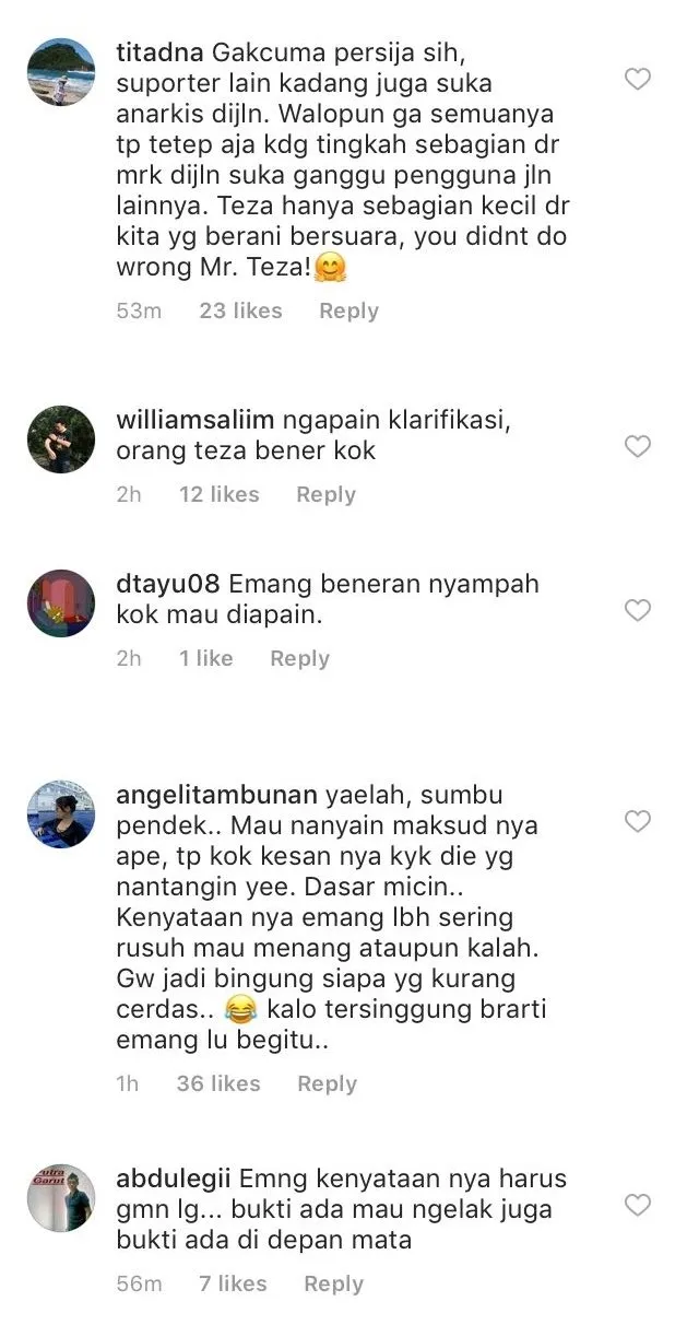 Teza Sumendra Dimarahi karena Sebut Jakmania 'Nyampah' dan Bikin Macet, Apa Iya ya Mereka yang Bikin Macet? 11