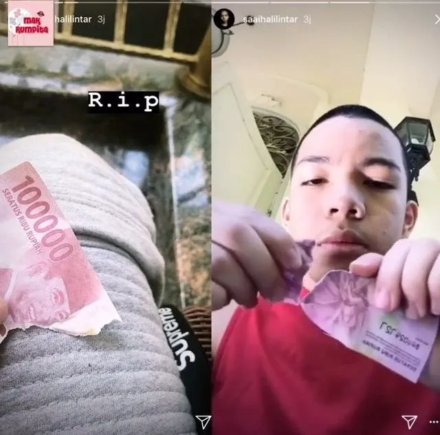 Soal Merobek Uang, Klarifikasi Saaih Halilintar Justru Bikin Warganet dan Selebritas Lainnya Geram 4
