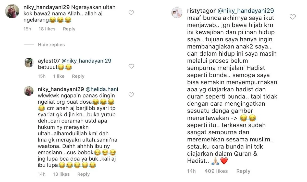 Mengingatkan Risty Tagor yang Rayakan Ulang Tahun Anaknya, Ibu-Ibu ini Malah Diserang Balik Warganet 5