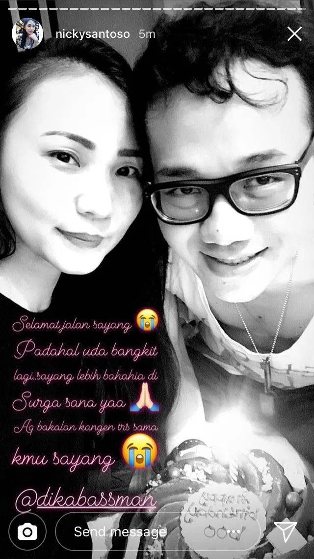 Berita Duka: Dika, Bassist Kerispatih Meninggal Dunia. Padahal 4 Hari Lalu Baru Saja Unggah Wajah yang Ceria 4