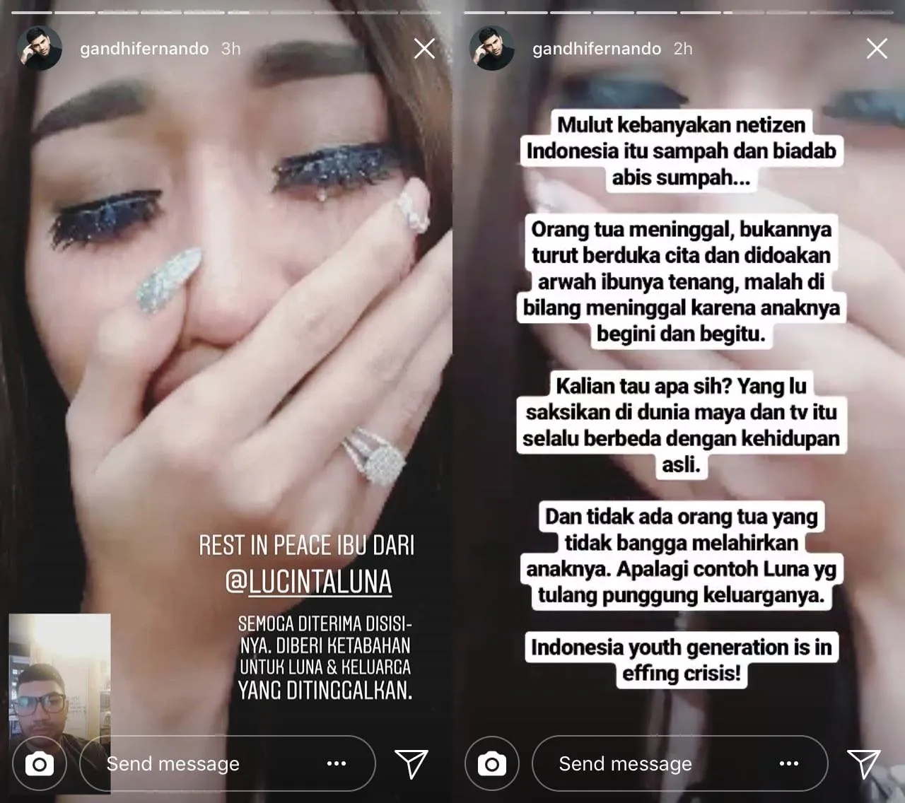 Ibu Lucinta Luna Meninggal, Warganet Tetap Sibuk Nyinyirin dan Meributkan Soal Peci atau Mukena 4