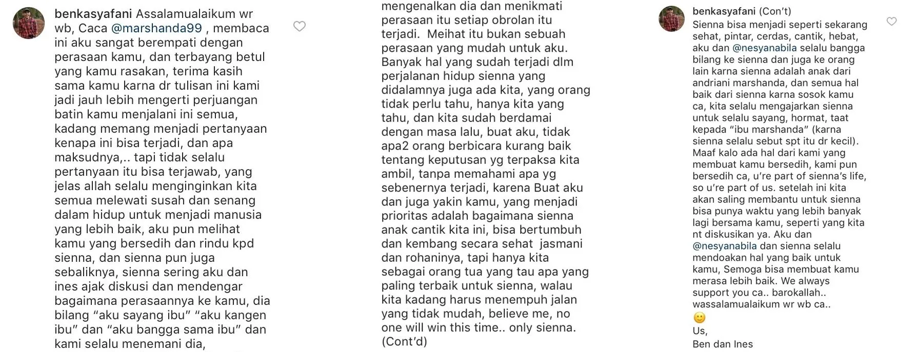 Curhat Soal Anak dan Bipolarnya, Ben Kasyafani Dukung Marshanda dengan Komentar Adem dan Mengharukan 6