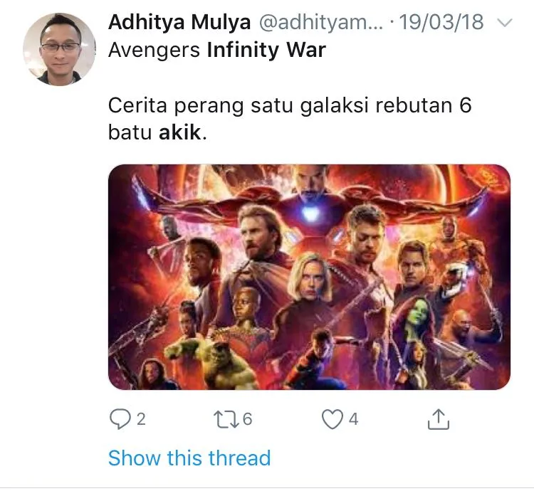 15 Pesan dari Warganet buat yang Sudah Nonton Infinity War. Banyak Banget yang Takut Lihat Spoiler~ 24