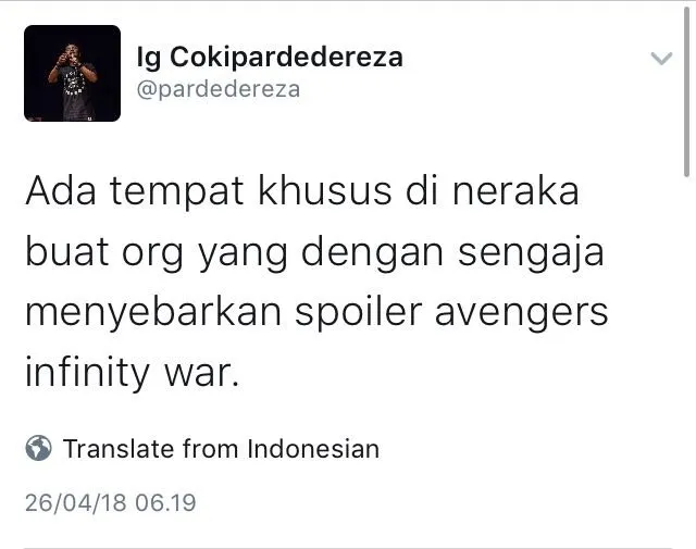 15 Pesan dari Warganet buat yang Sudah Nonton Infinity War. Banyak Banget yang Takut Lihat Spoiler~ 17