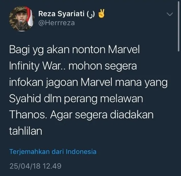 15 Pesan dari Warganet buat yang Sudah Nonton Infinity War. Banyak Banget yang Takut Lihat Spoiler~ 21