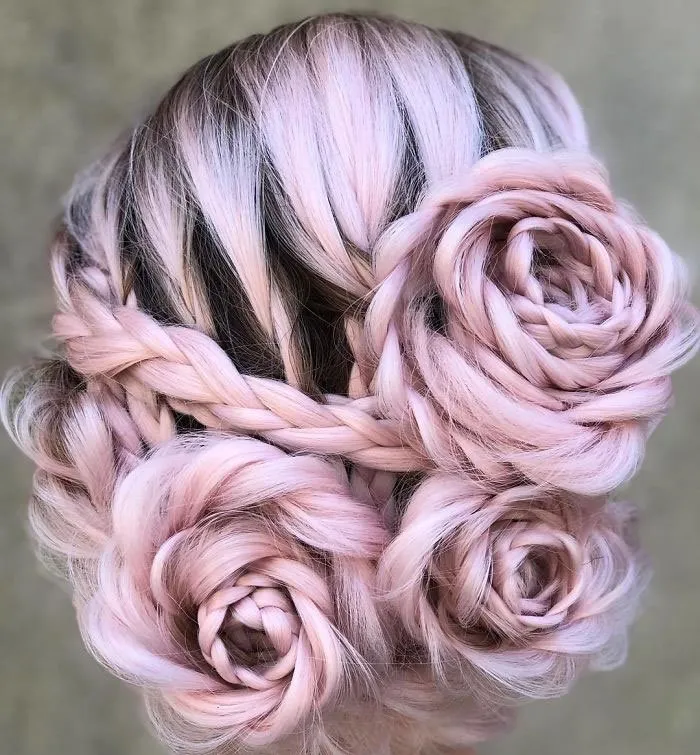 12+ Ide Kepang Unik Braided Rose yang Wajib Dilirik. Siap-siap Rambutmu Jadi Cantik! 16