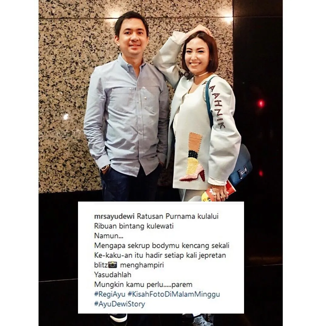 13 Caption Kocak Ayu Dewi Bareng Suami, Meski Sudah Nikah Mesranya Tetap Kayak Zaman Pacaran. Tiru, Ah! 21