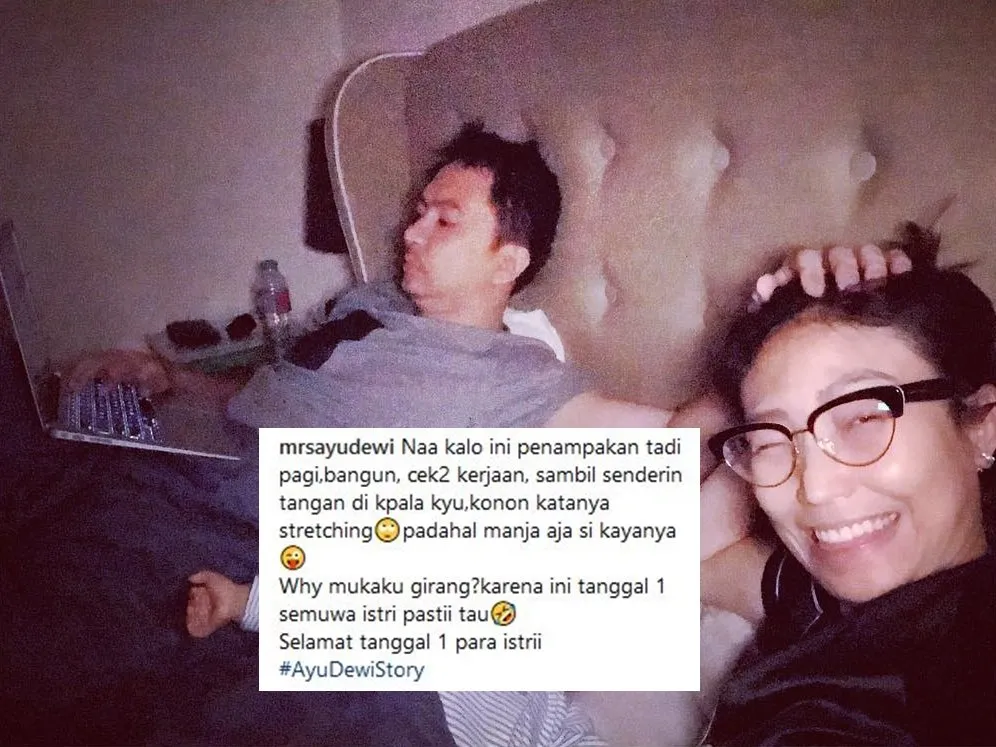 13 Caption Kocak Ayu Dewi Bareng Suami, Meski Sudah Nikah Mesranya Tetap Kayak Zaman Pacaran. Tiru, Ah! 23