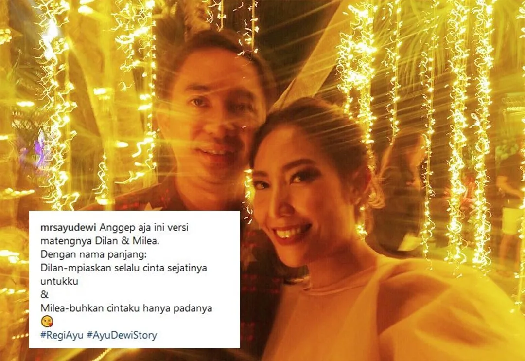 13 Caption Kocak Ayu Dewi Bareng Suami, Meski Sudah Nikah Mesranya Tetap Kayak Zaman Pacaran. Tiru, Ah! 18