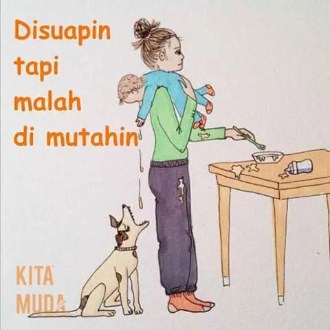 18 Ilustrasi Lucu Perjuangan Ibu Muda yang Baru Punya Momongan. Ternyata Nggak Gampang, Ya? 29