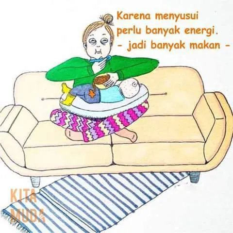 18 Ilustrasi Lucu Perjuangan Ibu Muda yang Baru Punya Momongan. Ternyata Nggak Gampang, Ya? 23