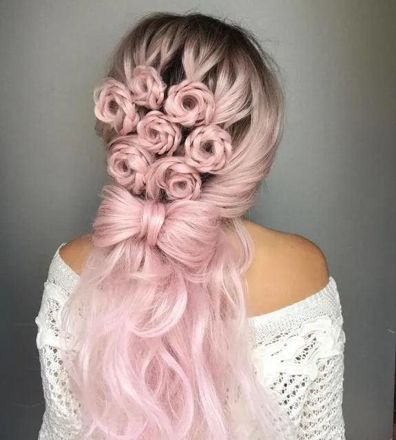12+ Ide Kepang Unik Braided Rose yang Wajib Dilirik. Siap-siap Rambutmu Jadi Cantik! 19