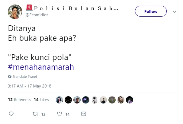 20+ Jokes #Menahanmarah Ala Warganet ini Kocak Banget. Orang Puasa Memang Harus Sabar Sih 39