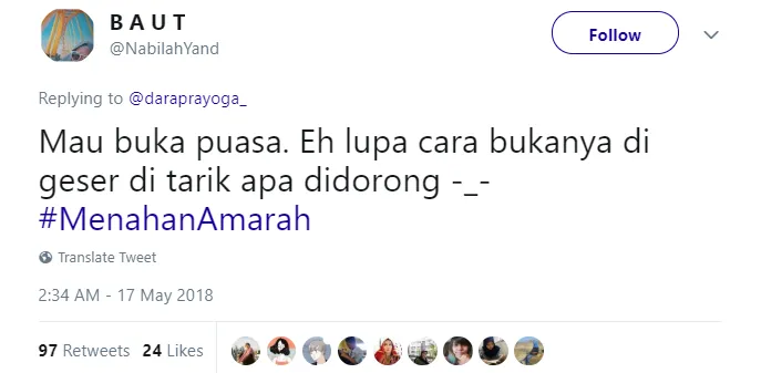 20+ Jokes #Menahanmarah Ala Warganet ini Kocak Banget. Orang Puasa Memang Harus Sabar Sih 28